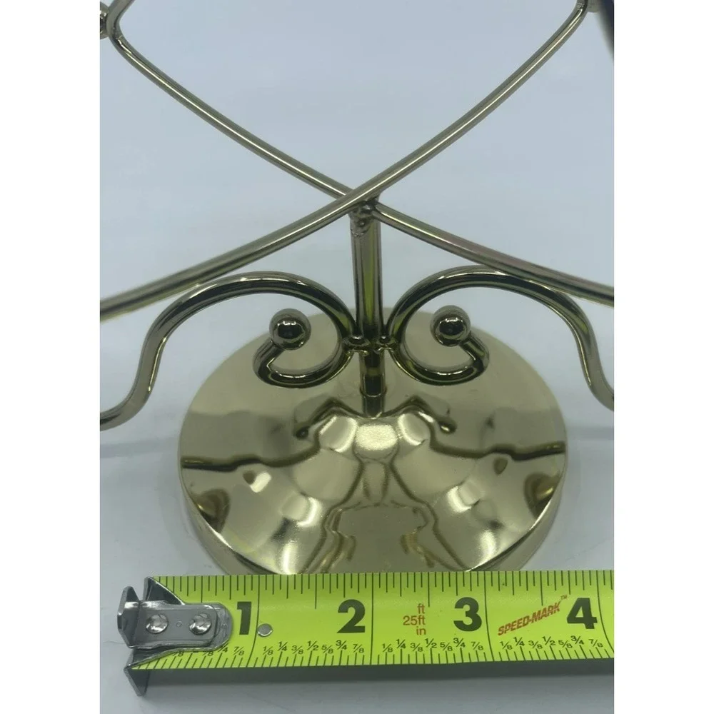Christmas Tree‎ Holiday Candle Holder Brass Vintage 12